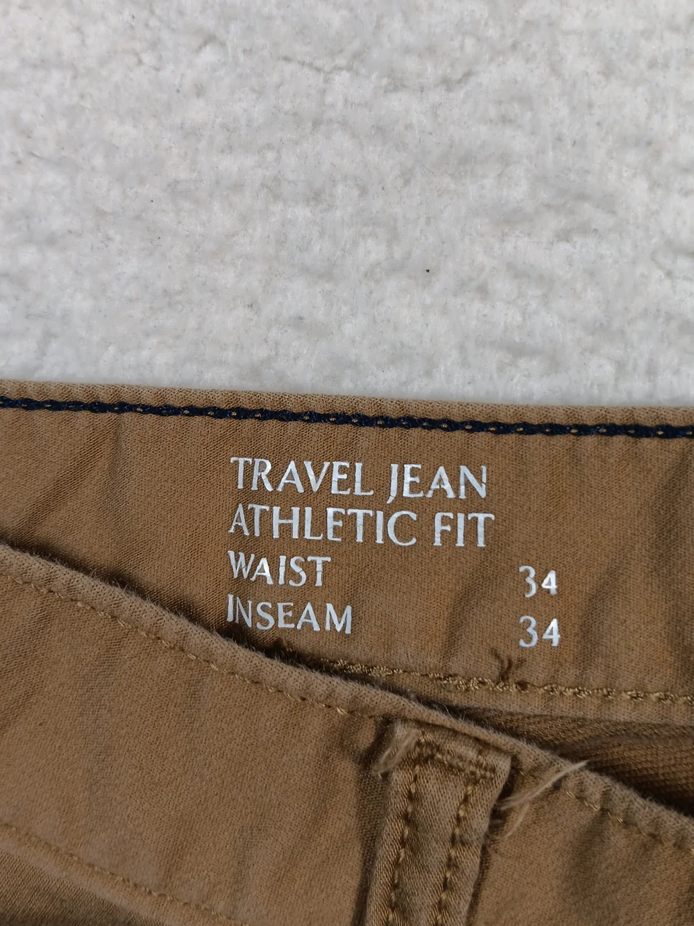 Banana Republic Jeans Mens 34x34 Brown Travel Jean Athletic Fit Stretch